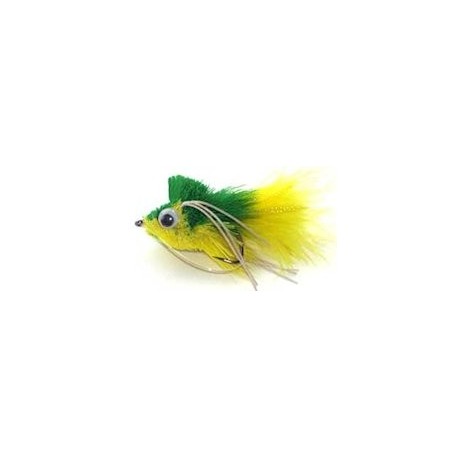 Bass Flies diving yellow green bass bug $8.50