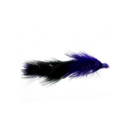 Bass Flies double peanut black purple $8.50