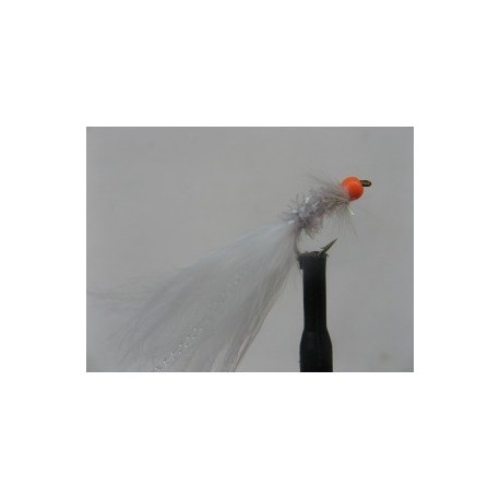 Lures 2 hot head orange white tadpole $2.34