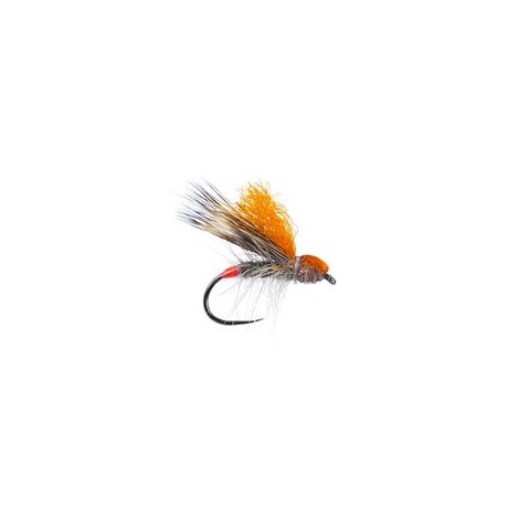 Barbless Flies Orange High Viz Deer Hair Sedge BL $2.34