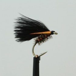 Lures 2 orange holo rib herl body cormorant $2.34