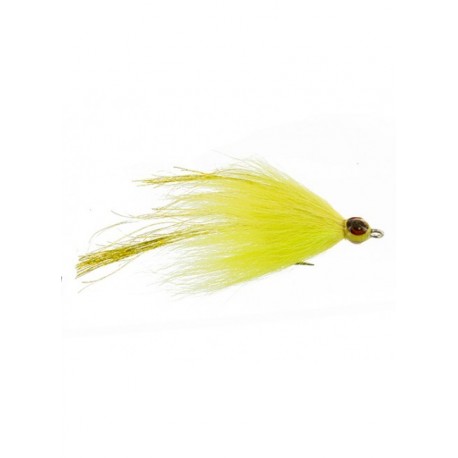 Bass Flies flash fish yellow and chartreuse $8.50